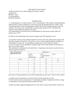 METABOLIC REACTIONS Anabolic reactions, also