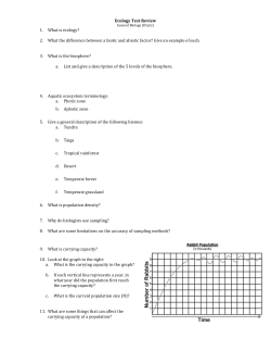 Ecology Test Review