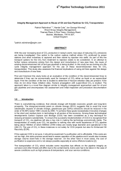 Integrity Management Approach to Reuse of Oil and Gas Pipelines