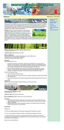 Character Education Newsletter