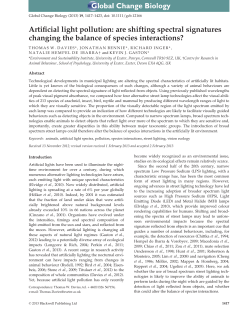 Artificial light pollution: are shifting spectral signatures changing the
