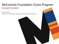 Title Here - McCormick Foundation