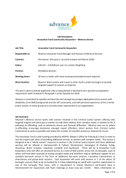Page 1 of 4 Job Description: Innovation Fund