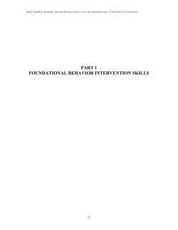 Applying Behavior Analysis Across the Autism Spectrum