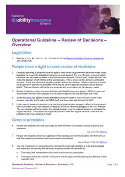 People have a right to seek review of decisions