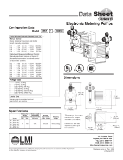 Data Data Sheet - Progressive Pumps