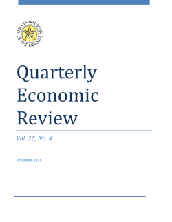 Quarterly Economic Review - The Central Bank of The Bahamas