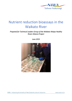 Nutrient chlorophyll bioassay reductions