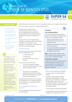 proof of identity (poi)