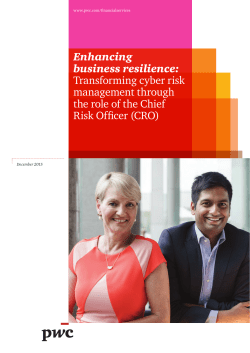 Enhancing business resilience