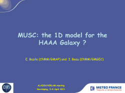 MUSC The 1D Model For HAAA Galaxy
