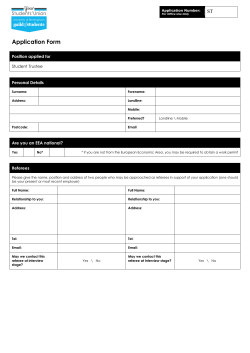 Application Form - Guild of Students