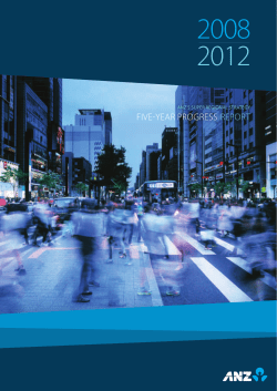ANZ`s Super Regional Strategy Five-Year