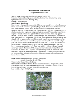 Conservation Action Plan - Fairchild Tropical Botanic Garden