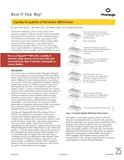 Expanding the Capabilities of Plant Genomic DNA