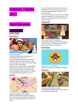 Open Screens Selection