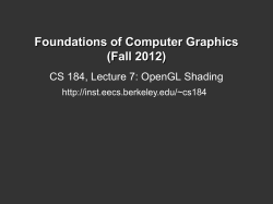 Lighting and Shading - inst.eecs.berkeley.edu