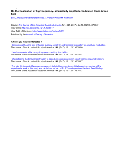 On the localization of high-frequency, sinusoidally amplitude