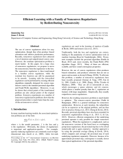 Efficient Learning with a Family of Nonconvex Regularizers by