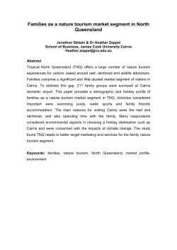 Families as a nature tourism market segment in