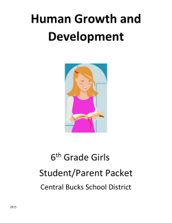 Grade 6 girls packet updated January 2015