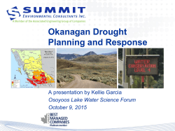 Okanagan Drought Planning and Response