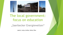 The local government: focus on education