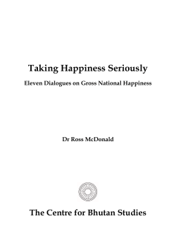 Eleven Dialogues on Gross National Happiness
