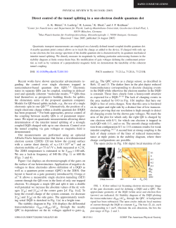 Direct control of the tunnel splitting in a one