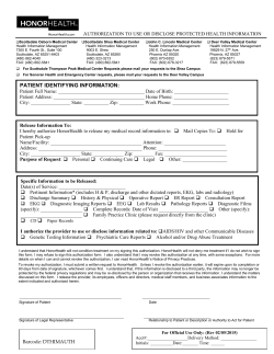 Medical Records Release Form