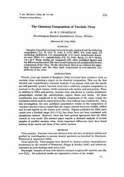 The Chemical Composition of Vaccinia Virus