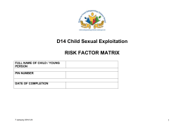 Risk Factor Matrix