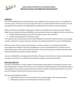 Co-Ordination Phase SHARED CARE