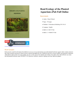 Read Ecology of the Planted Aquarium ePub Full
