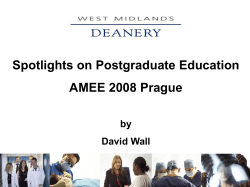Spotlight on postgraduate education