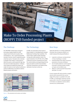 Made to Order Processing Plants