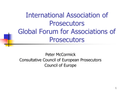 Ethics for Prosecutors