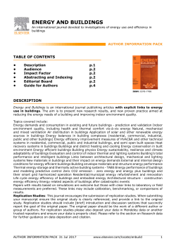 energy and buildings