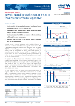 Kuwait: Nonoil growth seen at 4-5% as fiscal stance remains