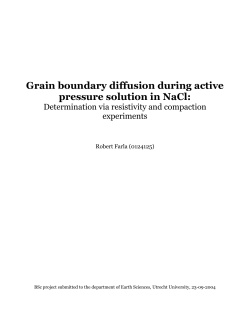 Grain boundary diffusion during active pressure solution
