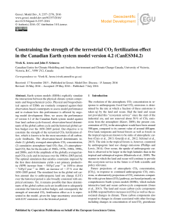 Constraining the strength of the terrestrial CO2 fertilization effect in