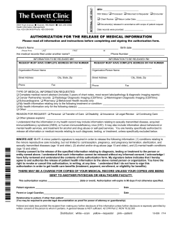 medical release form