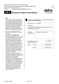 Research Project Final Report