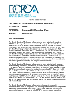 Job Description - DC Primary Care Association