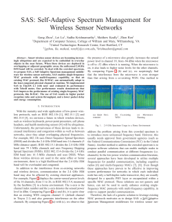 SAS: Self-Adaptive Spectrum Management for