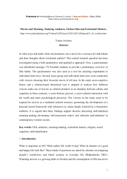 Movies and Meaning