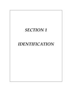 section 1 identification