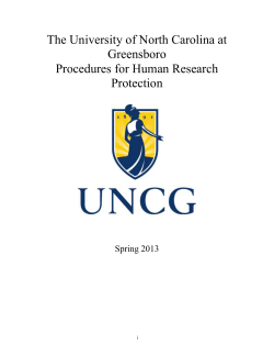 IRB SOPs - Office of Research Integrity