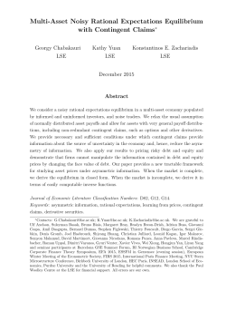 Multi-Asset Noisy Rational Expectations Equilibrium with Contingent