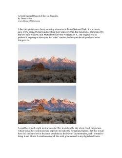 A Split Neutral Density Filter on Steroids